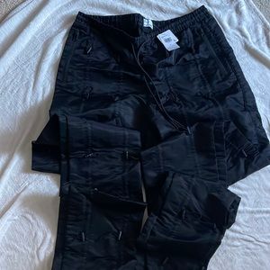 NWT Black Accordion Pants